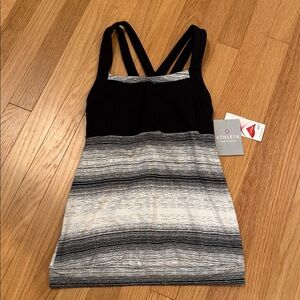 Athleta Black and Gray Gradient Tank